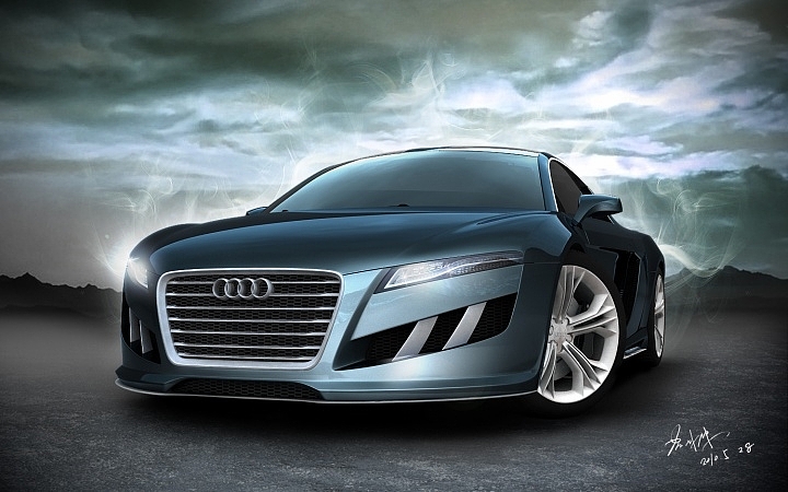 Automobile design，Modeling and rendering，