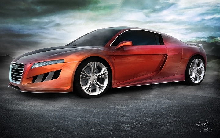 Automobile design，Modeling and rendering，