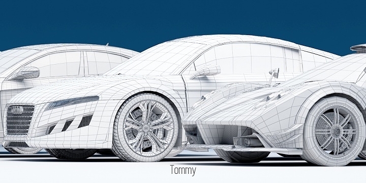Automobile design，Modeling and rendering，