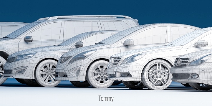 Automobile design，Modeling and rendering，