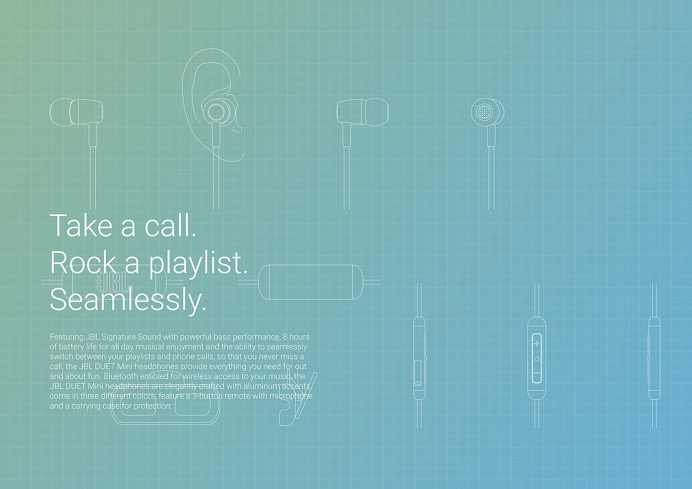 Shake playlist，jbl，Mini headphones，