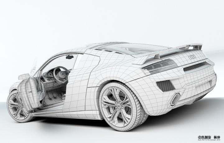 Automobile design，design sketch，Modeling rendering，