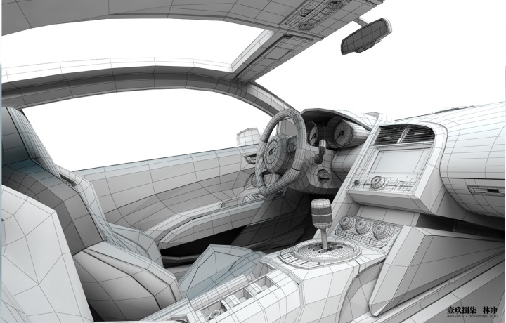 Automobile design，design sketch，Modeling rendering，