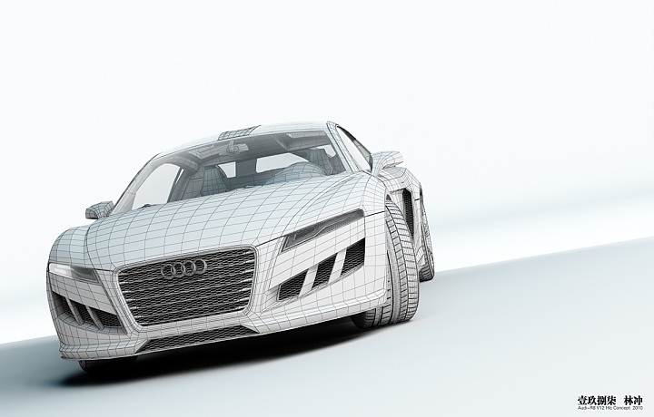 汽车设计，效果图，建模渲染图，