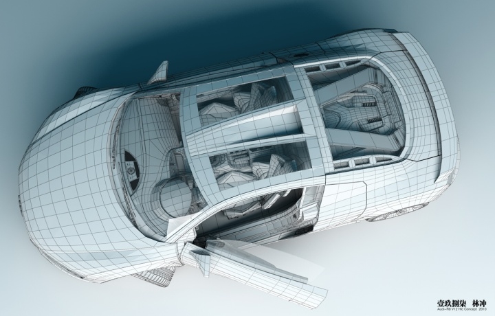 Automobile design，design sketch，Modeling rendering，