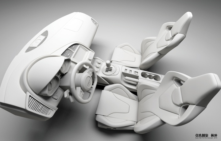 Automobile design，design sketch，Modeling rendering，