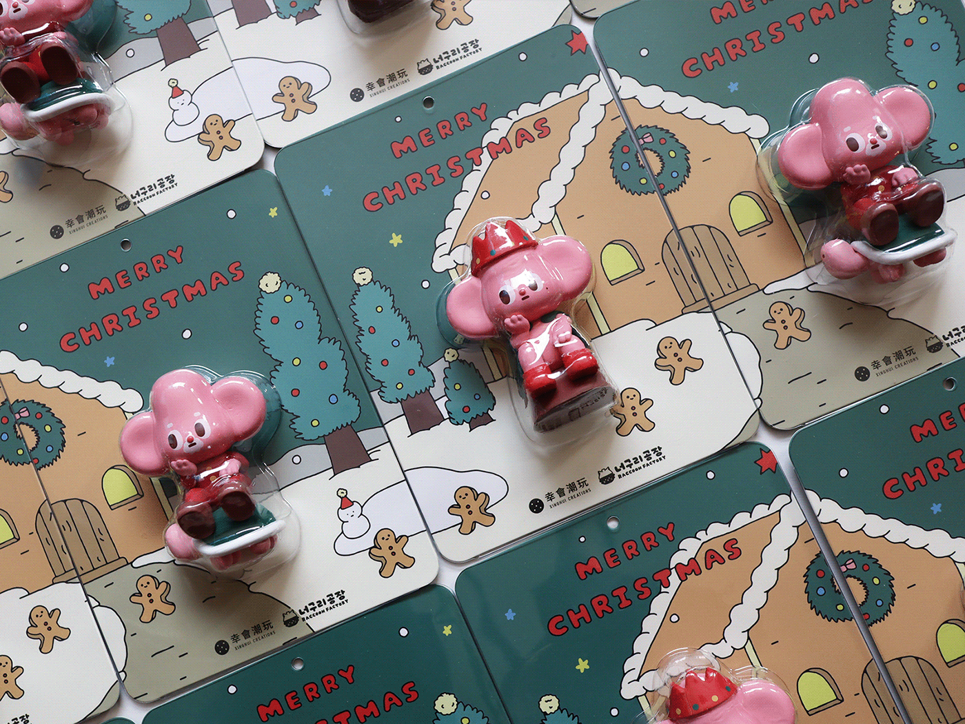 Toys，role，RACCOON FACTORY，Christmas Edition，Starfy，Pink，