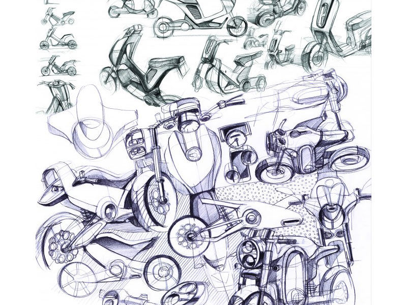 Hand drawn，automobile，product design，manuscript，industrial design，