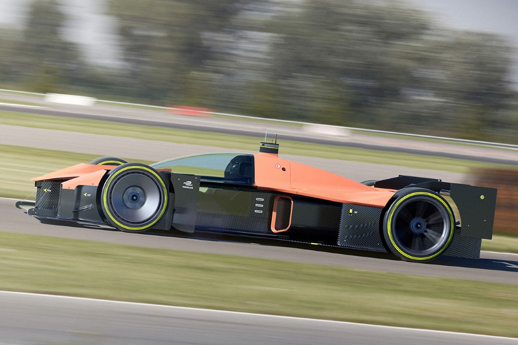 formula1赛车的未来简单封闭和电动