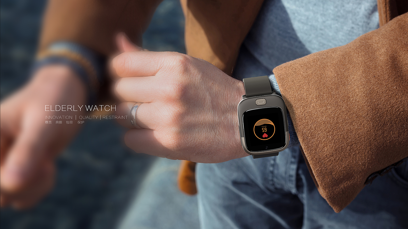 Wrist watch，Smart Bracelet，the elderly，