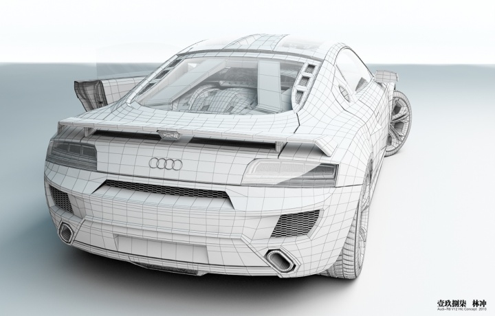 Automobile design，design sketch，Modeling rendering，