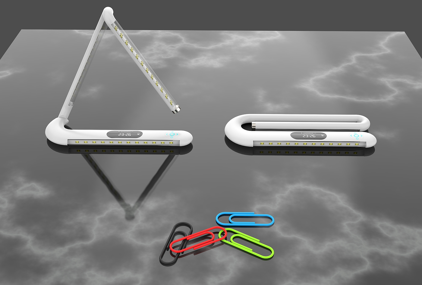 Desk lamp，On board safety tripod，