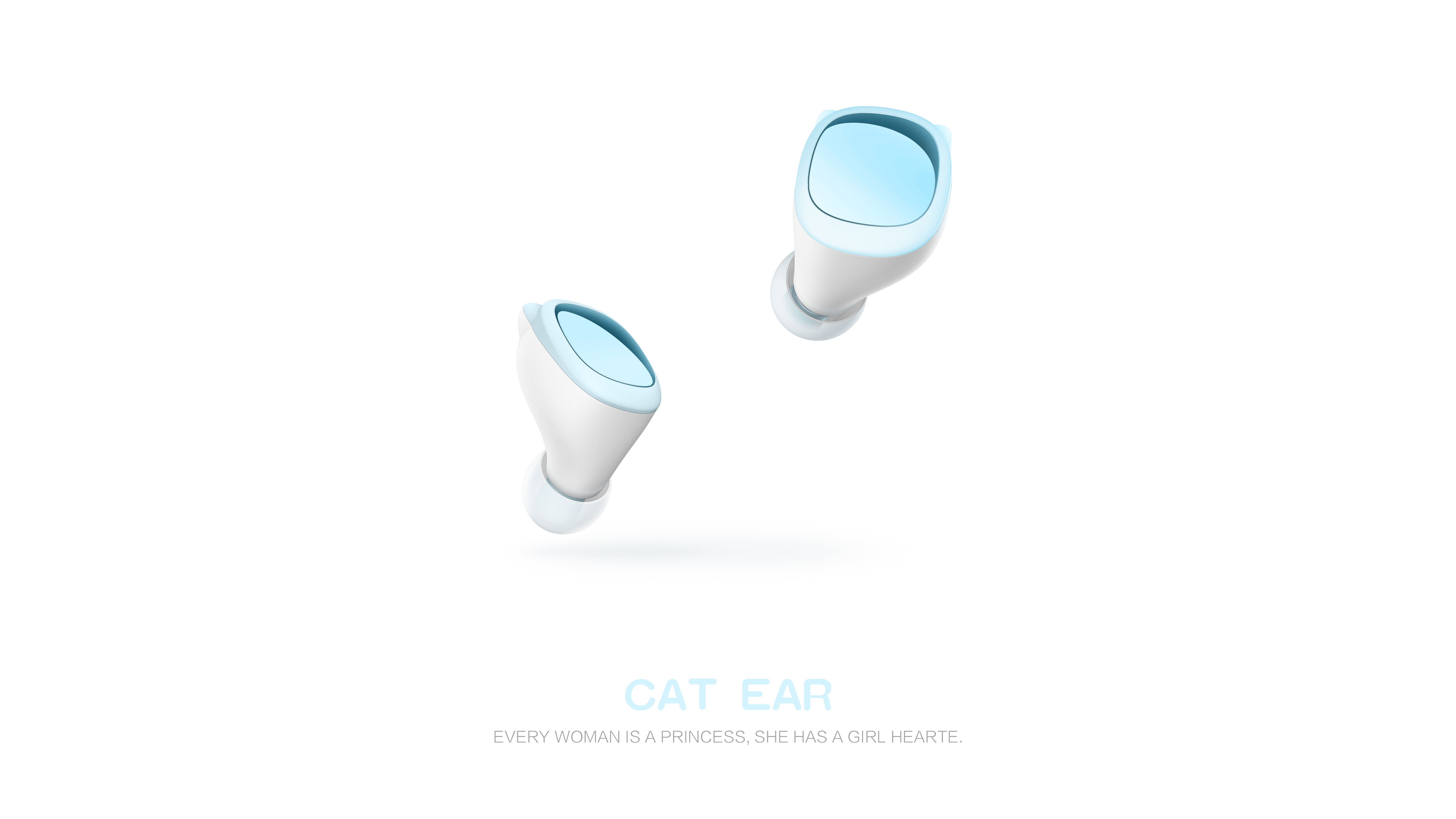 tws，headset，Cat ears，
