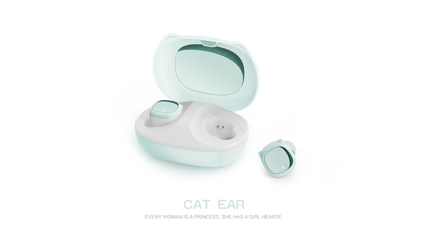 tws，headset，Cat ears，