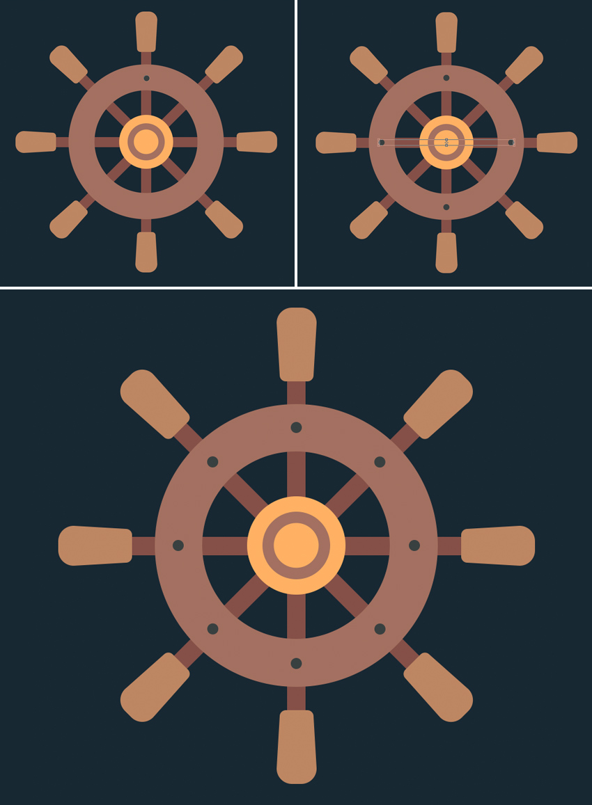 ps，course，Original dry goods，Operation process，Pirate ship rudder，