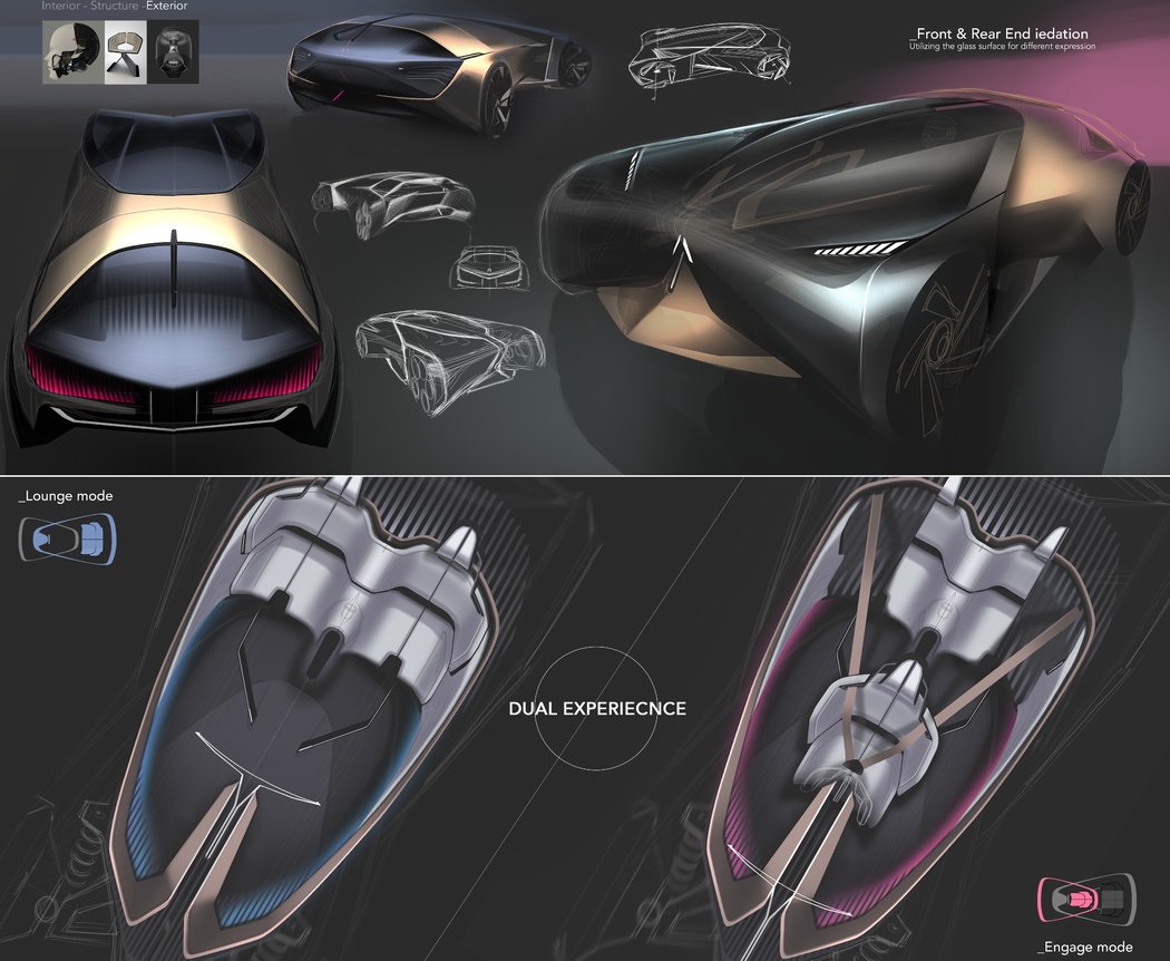 Hourglass shape，Electric four wheeled vehicle，Acura gait，