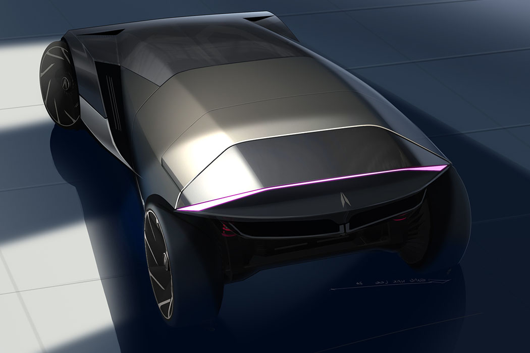 Hourglass shape，Electric four wheeled vehicle，Acura gait，