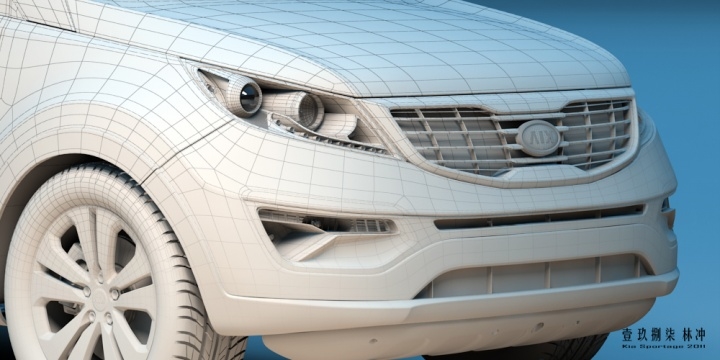 Automobile design，design sketch，Modeling rendering，