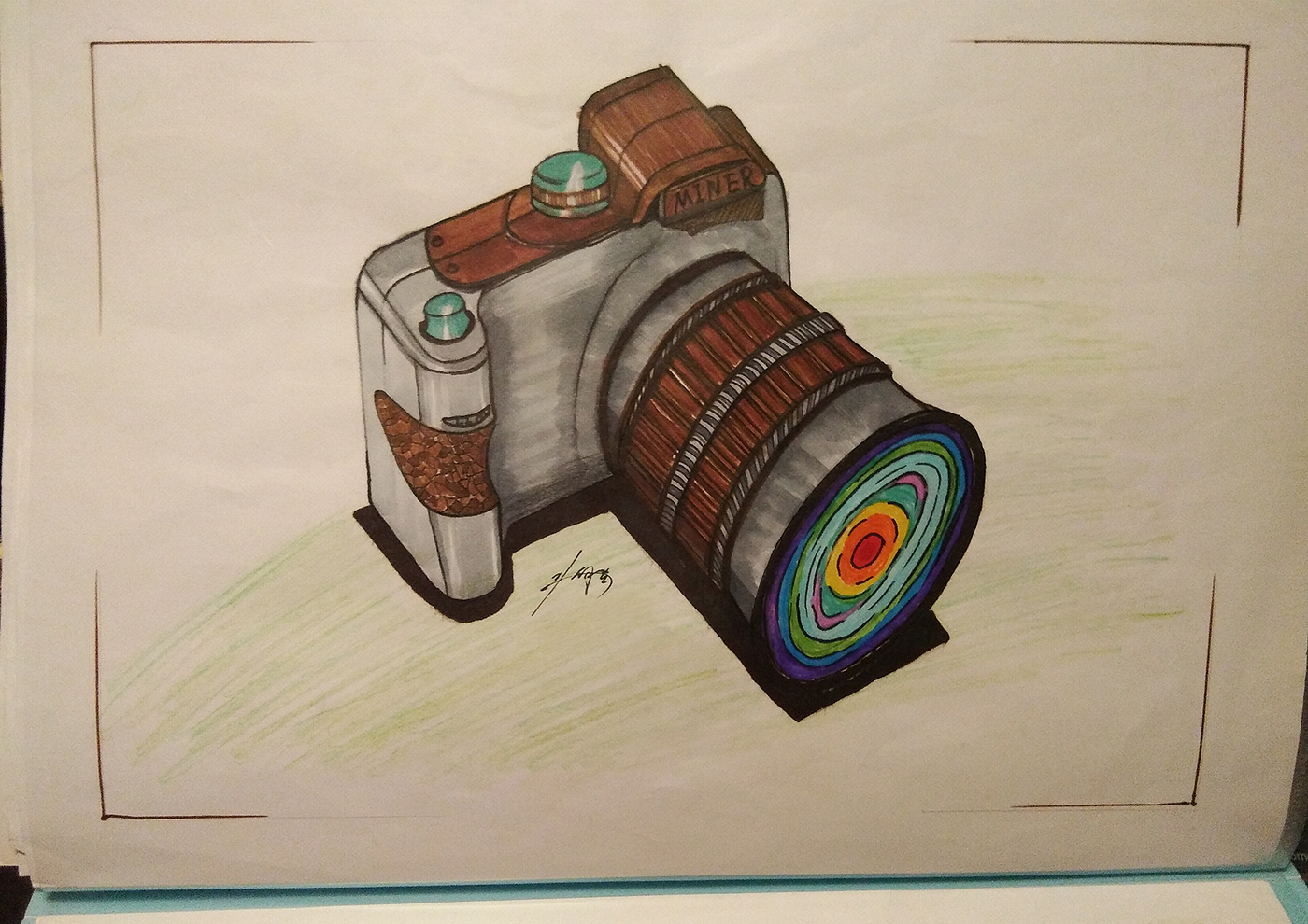 Hand drawn，
