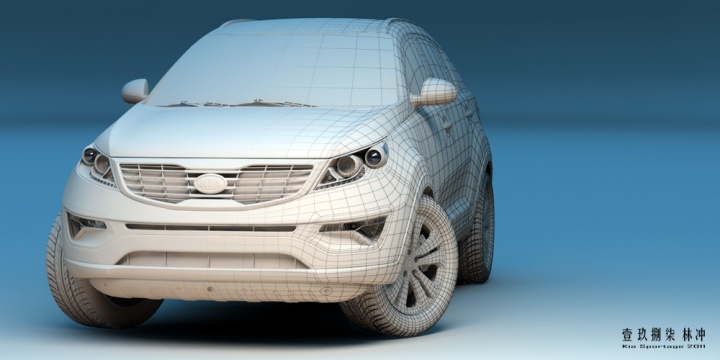 Automobile design，design sketch，Modeling rendering，