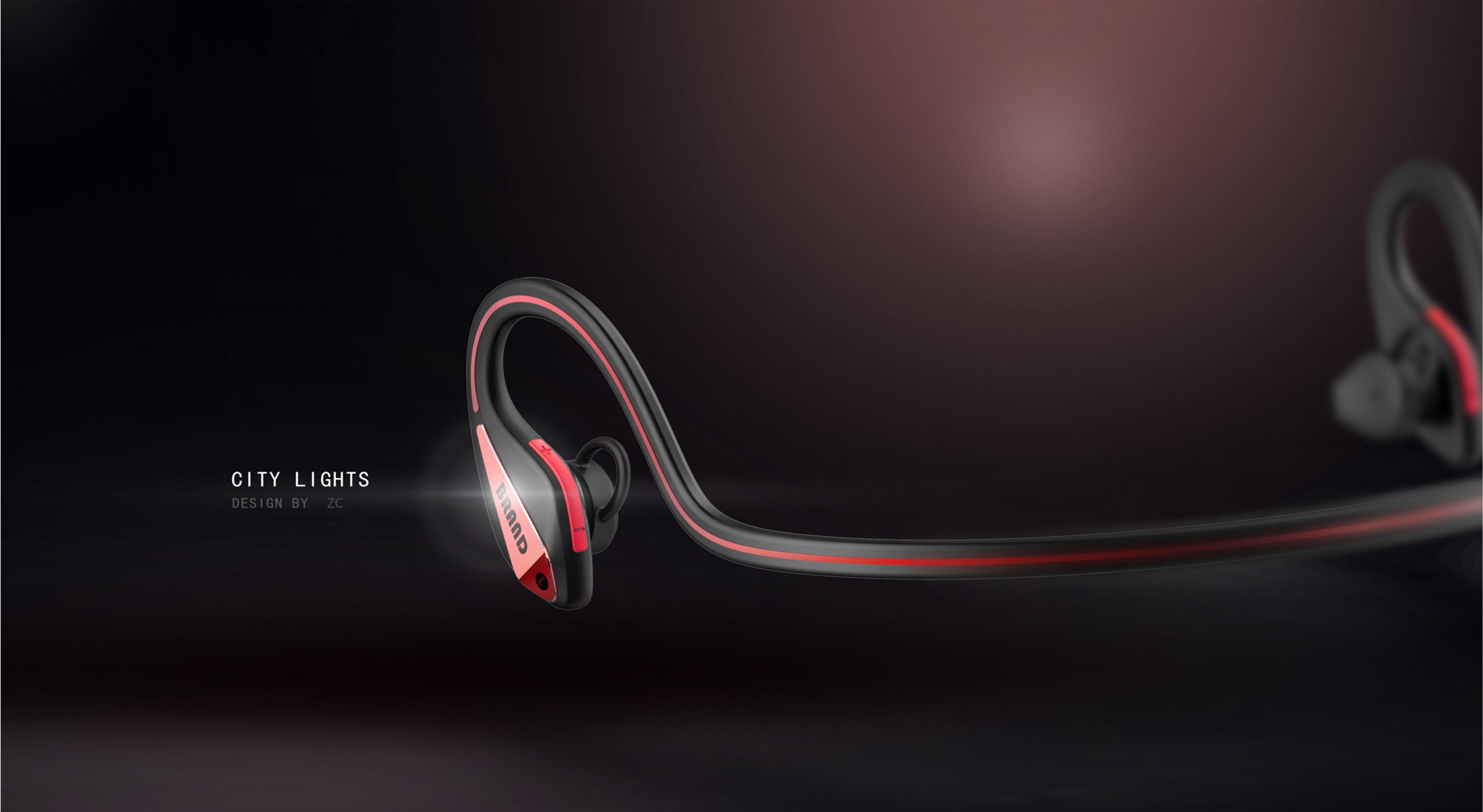 Sports headset，headset，Consumer electronics，industrial design，product design，