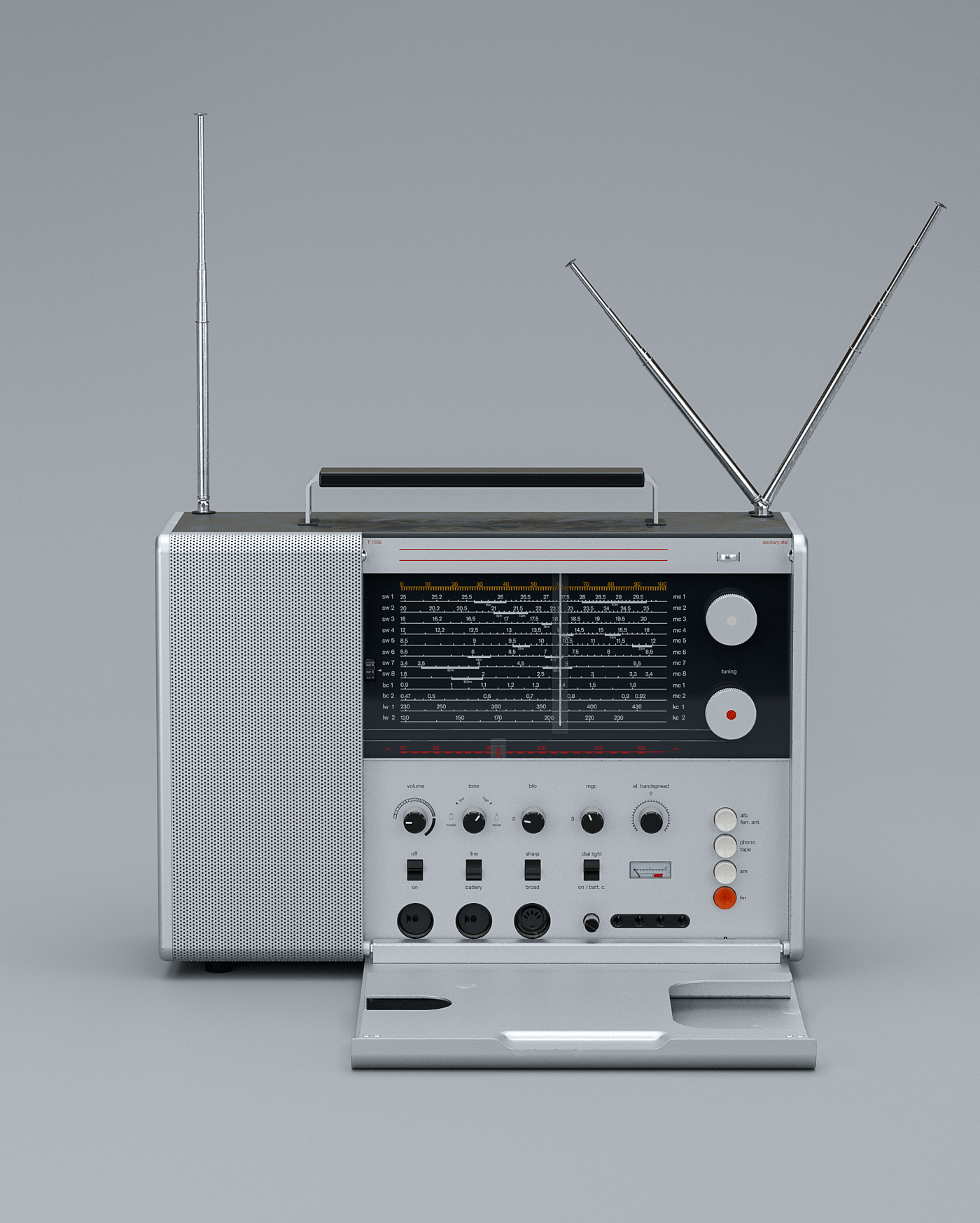BRAUN T1000，收音机，德国BRAUN公司，