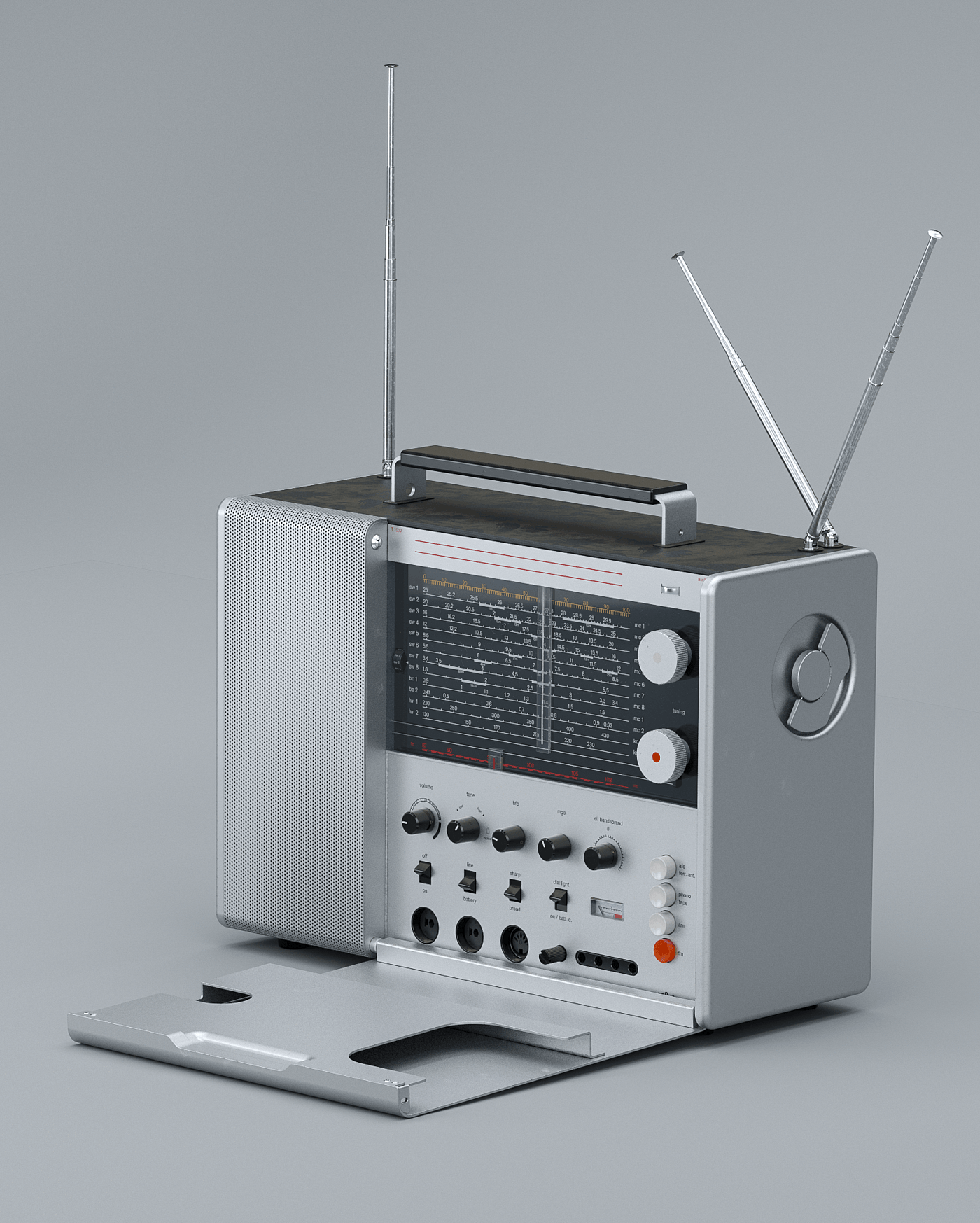 BRAUN T1000，收音机，德国BRAUN公司，