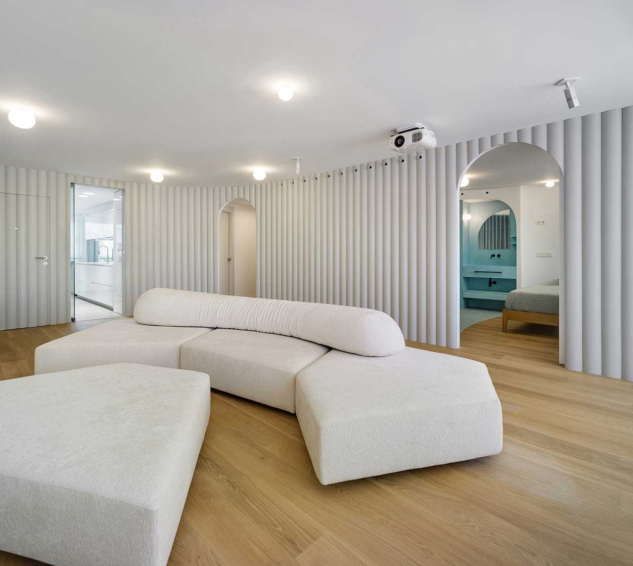 Lab House，Apartment reconstruction，Murcia，Open space，white，