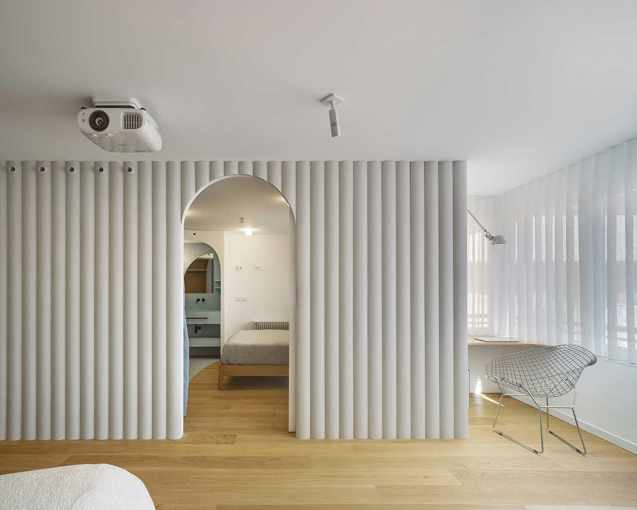 Lab House，Apartment reconstruction，Murcia，Open space，white，