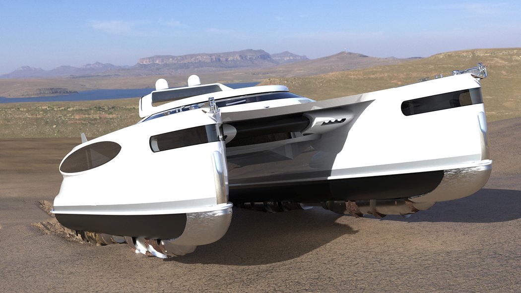 ship，amphibious，sea and land，Crab，solar energy，