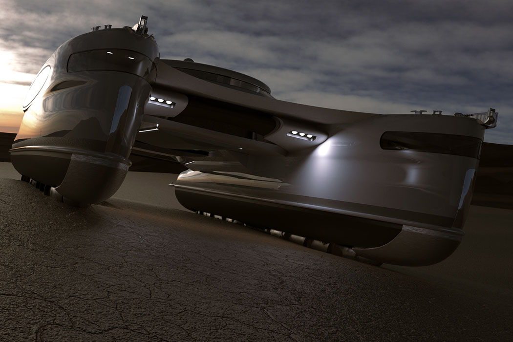 ship，amphibious，sea and land，Crab，solar energy，