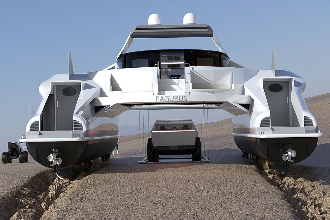ship，amphibious，sea and land，Crab，solar energy，