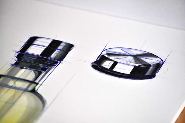 marker pen，child，course，Glass water bottle，Hand drawn，