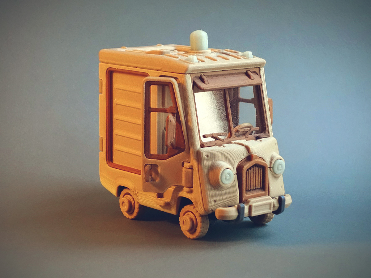 3D printing，Toys，Cartoon，train，