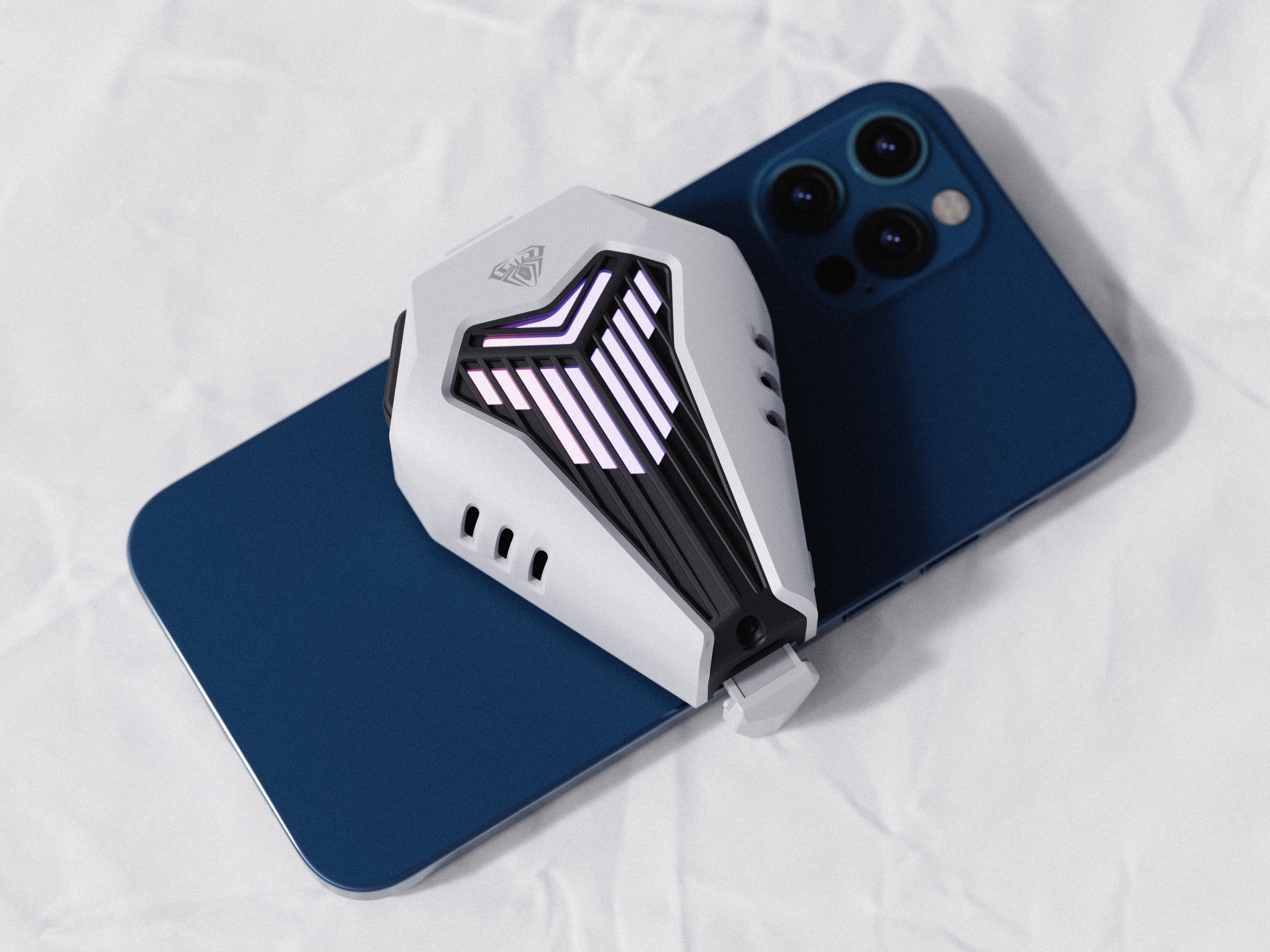 Mobile phone radiator，radiator，Game accessories，Chicken eating accessories，product design，Cyberpunk，Mecha，