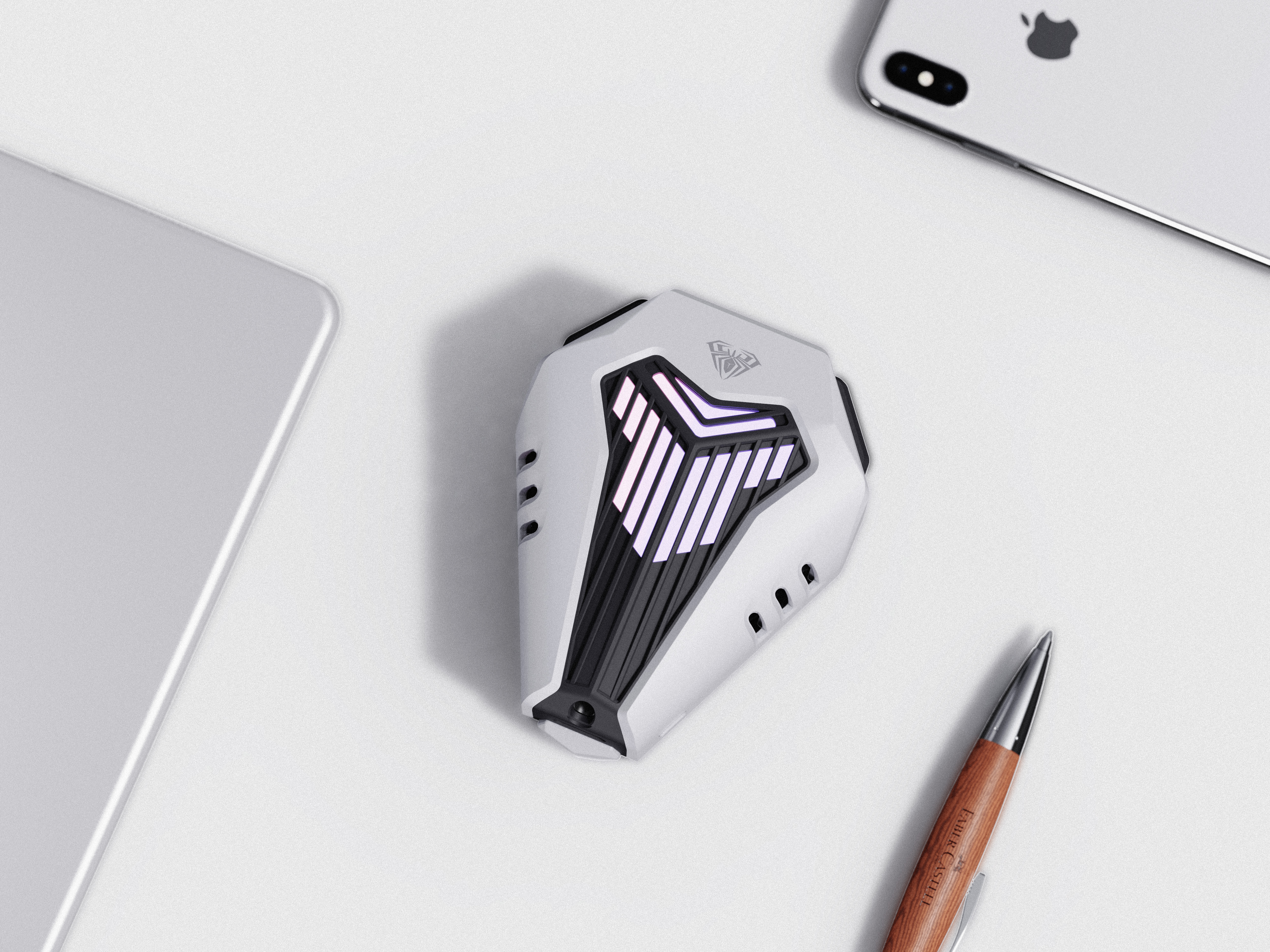 Mobile phone radiator，radiator，Game accessories，Chicken eating accessories，product design，Cyberpunk，Mecha，