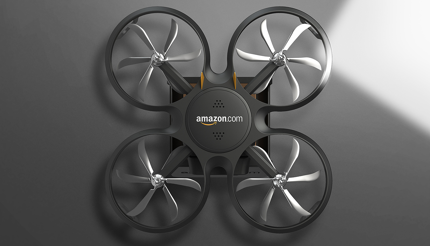 Harry Potter，Amazon，Delivery drone，Parcel box，conceptual design，
