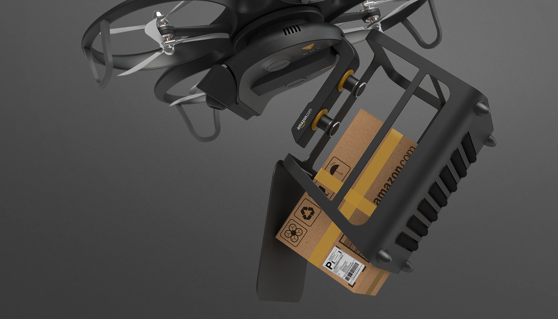 Harry Potter，Amazon，Delivery drone，Parcel box，conceptual design，