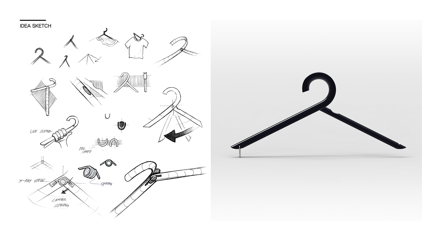 Red dot ，Easy to use，Staff coat hanger，If Award，