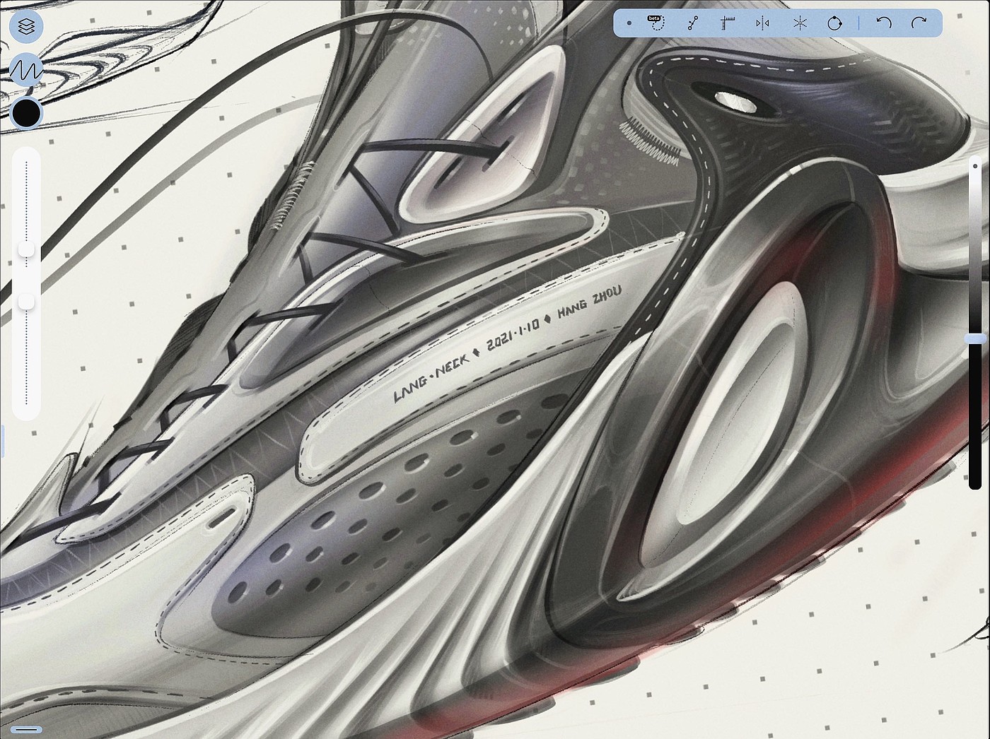 Leisure sports shoes，