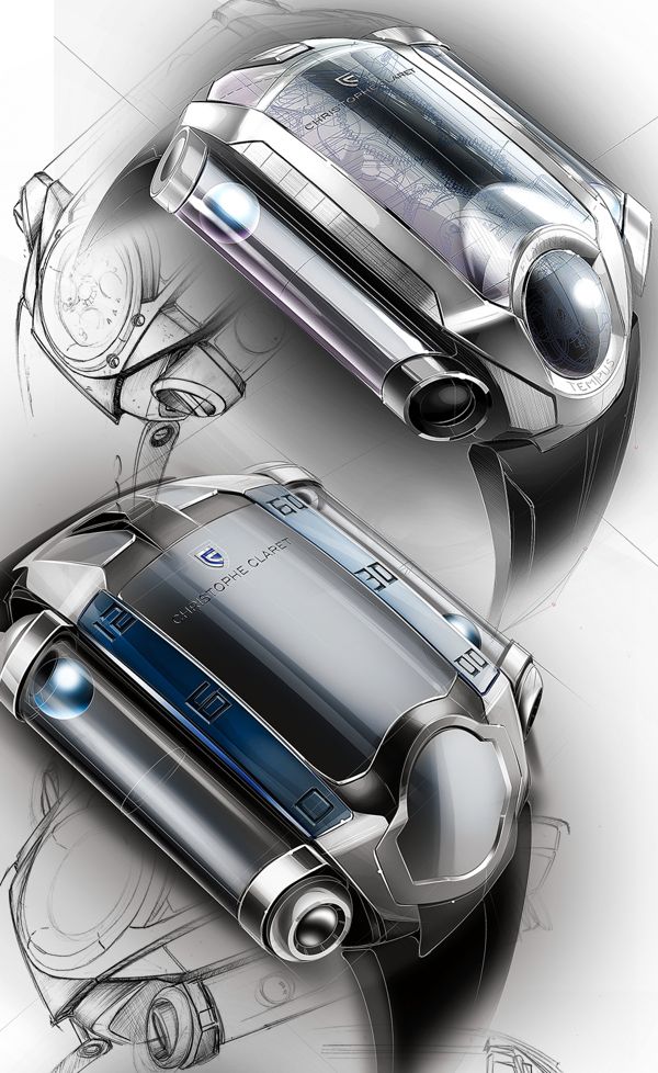 Watch design，Hand painted ，