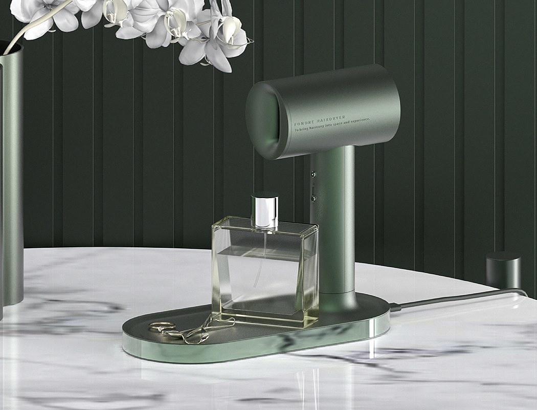 melt，hair drier，wireless，esthetics，CMF element，