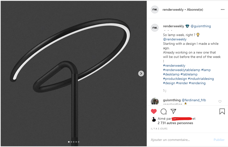 G-A table lamp，Minimalism，Black steel pipe，Powder coating，