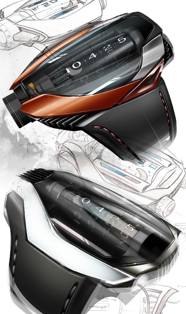 Watch design，Hand painted ，