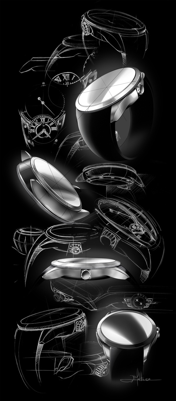 Watch design，Hand painted ，