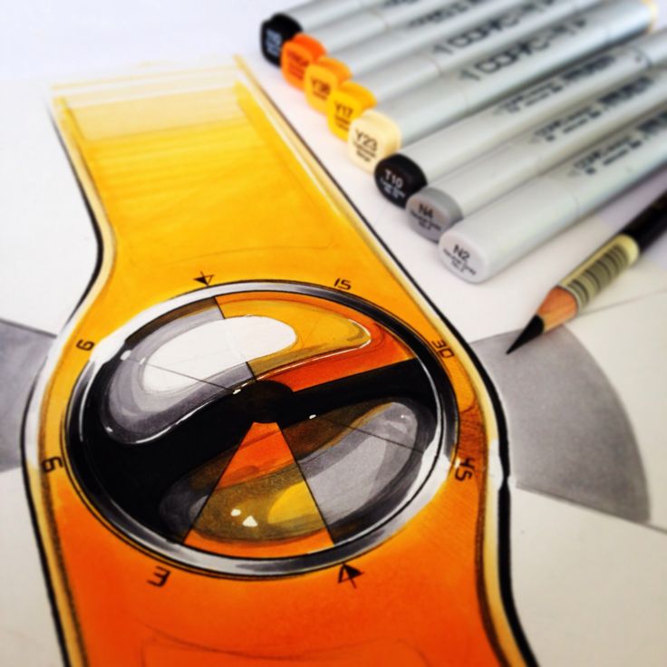 Watch design，Hand painted ，