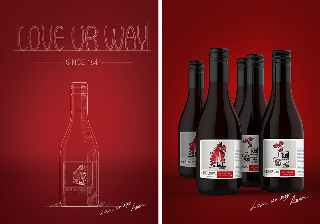 packing design，Wine bottle design，