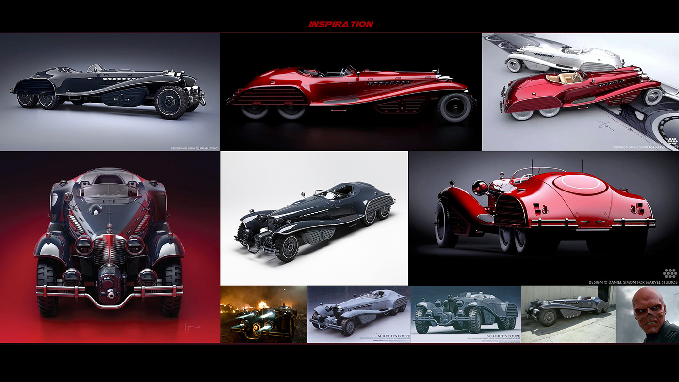 automobile，Red Skull，Modeling design，concept，