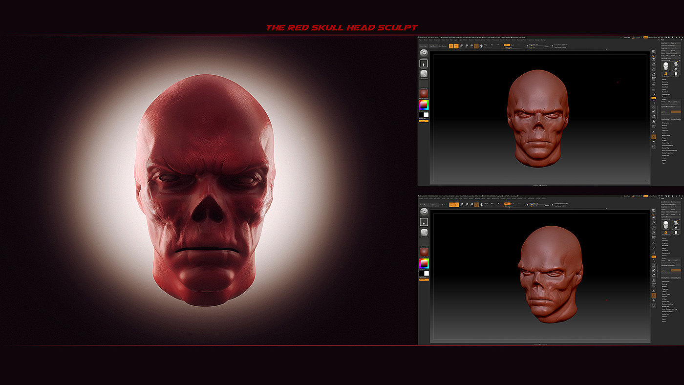 automobile，Red Skull，Modeling design，concept，