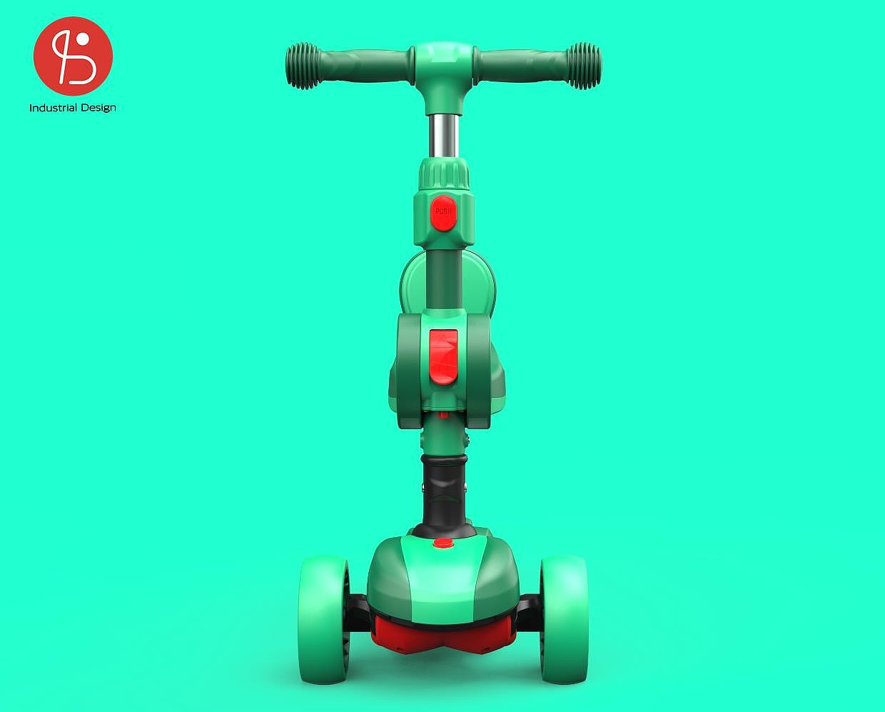 Scooter appearance design, structural design，